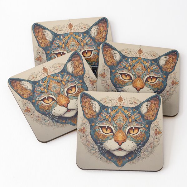 Item preview, Intricate Cat Mandala Designs - Unique Artistic Collection designed and sold by OzzFrequency.