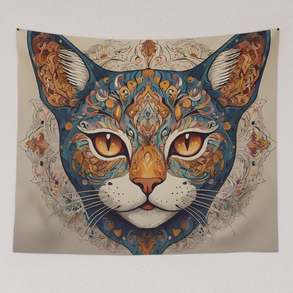 Item preview, Intricate Cat Mandala Designs - Unique Artistic Collection designed and sold by OzzFrequency.
