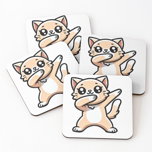 Item preview, Cute Dabbing Cat Cartoon Design designed and sold by NTTWJIYA.