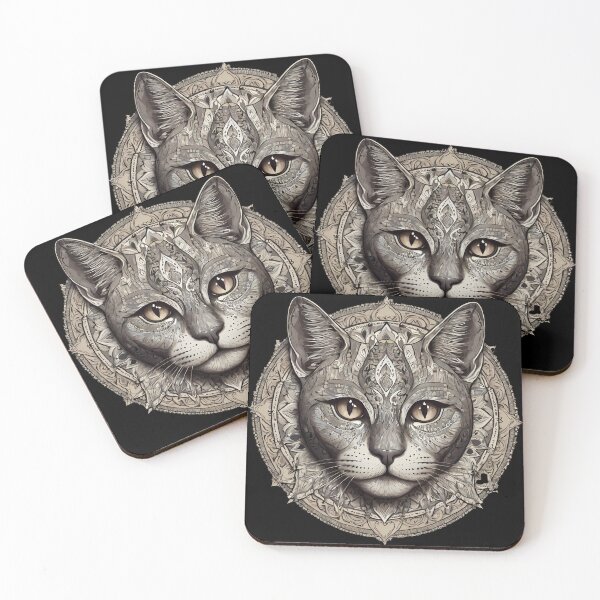 Item preview, Intricate Cat Mandala Designs - Unique Artistic Collection designed and sold by OzzFrequency.