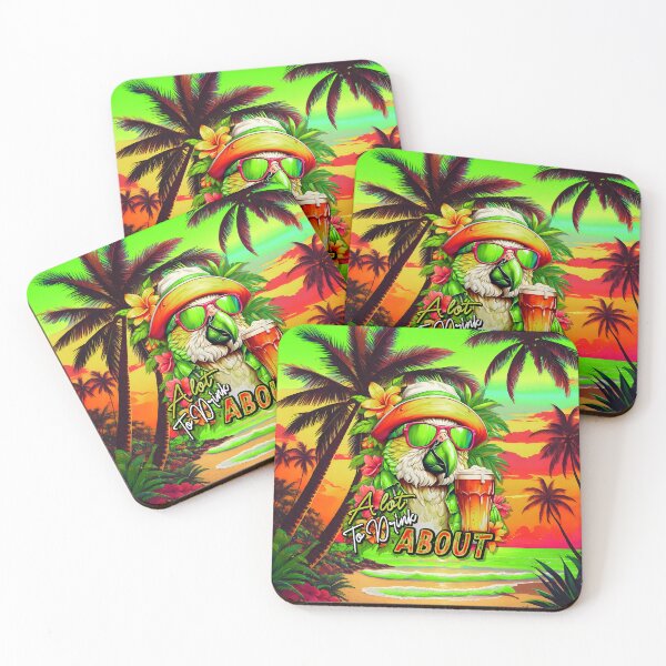 Item preview, A Lot to Drink ABOUT Tropical Parrot Summer Refreshing Beer Sunset Beach designed and sold by MindWave THC.