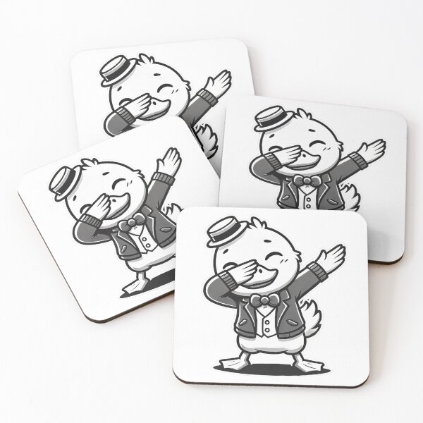Item preview, Dapper Dabbing Duck Cartoon Design designed and sold by NTTWJIYA.
