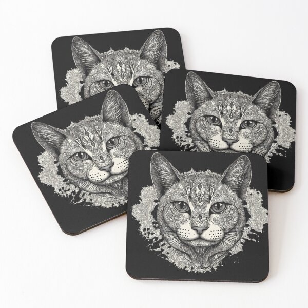 Item preview, Intricate Cat Mandala Designs - Unique Artistic Collection designed and sold by OzzFrequency.
