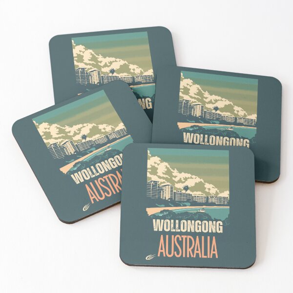 Item preview, A Vintage Travel Art of Wollongong - Australia designed and sold by GoodOldVintage.