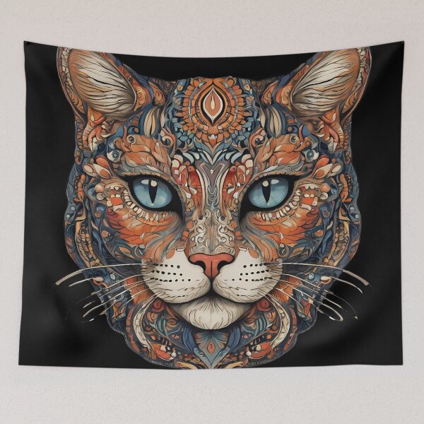 Item preview, Intricate Cat Mandala Designs - Unique Artistic Collection designed and sold by OzzFrequency.