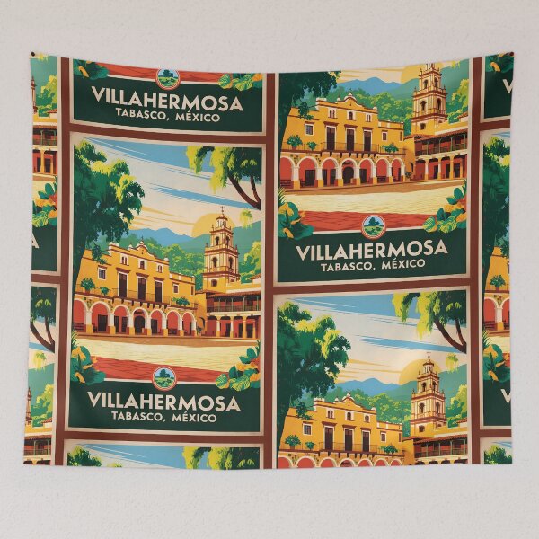Item preview, Villahermosa Tabasco Mexico Vintage Travel Tourism  designed and sold by TravelersGems.