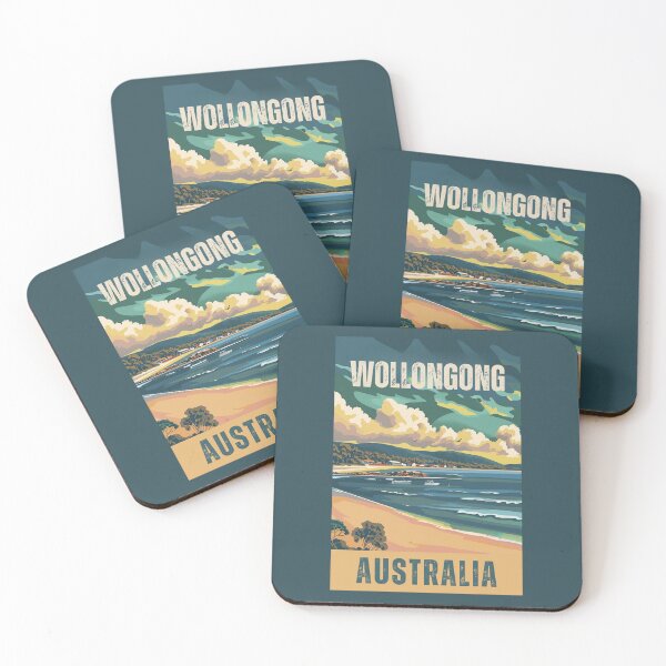 Item preview, A Vintage Travel Art of Wollongong - Australia designed and sold by GoodOldVintage.