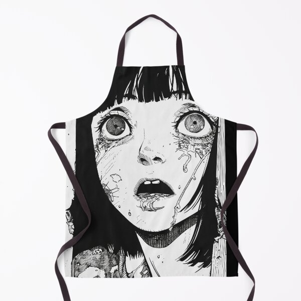 Item preview, in shock - black and white horror manga anime girl designed and sold by ForsakenFrames.