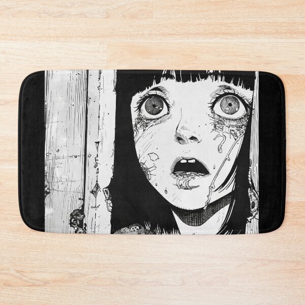 Item preview, in shock - black and white horror manga anime girl designed and sold by ForsakenFrames.