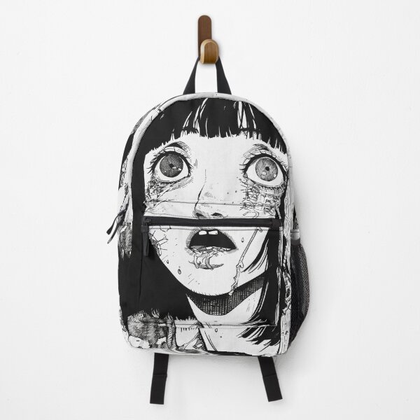 Item preview, in shock - black and white horror manga anime girl designed and sold by ForsakenFrames.