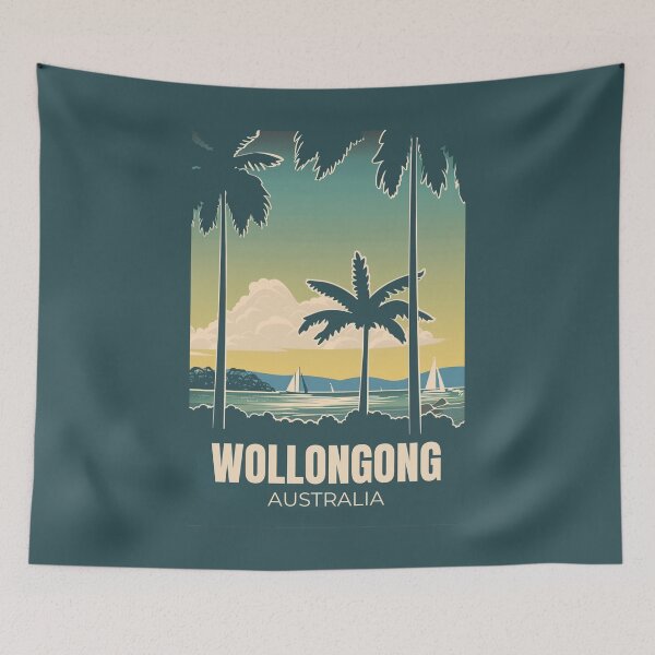 Item preview, A Vintage Travel Art of Wollongong - Australia designed and sold by GoodOldVintage.