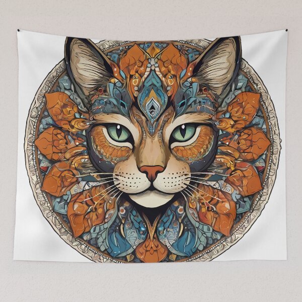 Item preview, Intricate Cat Mandala Designs - Unique Artistic Collection designed and sold by OzzFrequency.
