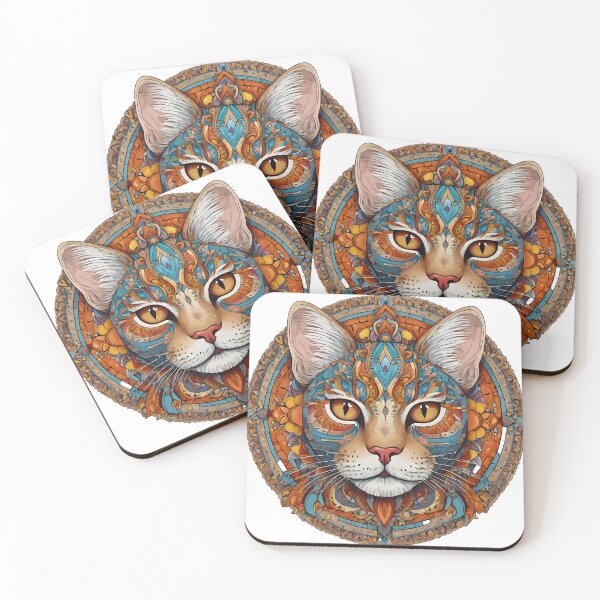 Item preview, Intricate Cat Mandala Designs - Unique Artistic Collection designed and sold by OzzFrequency.