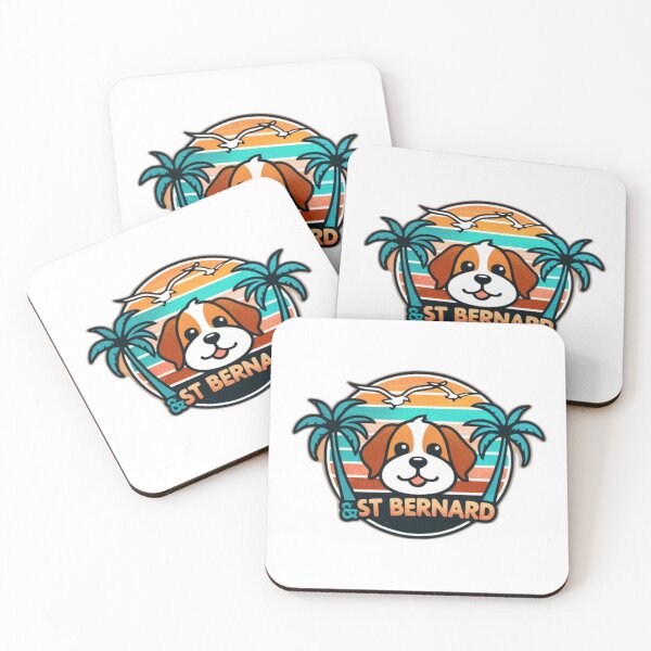 Item preview, St Bernard Summer Badge designed and sold by NeatThingLover.