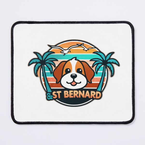 Item preview, St Bernard Summer Badge designed and sold by NeatThingLover.