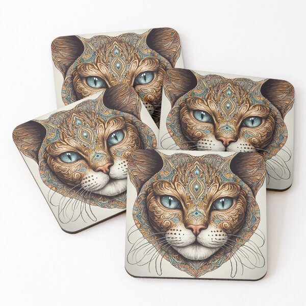 Item preview, Intricate Cat Mandala Designs - Unique Artistic Collection designed and sold by OzzFrequency.