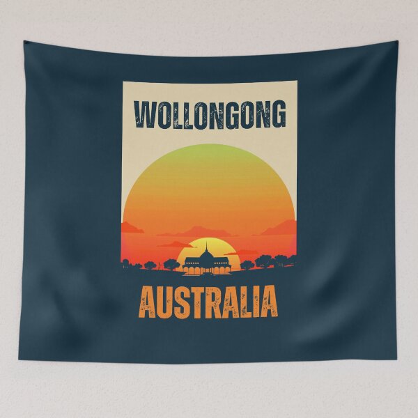 Item preview, A Vintage Travel Art of Wollongong - Australia designed and sold by GoodOldVintage.