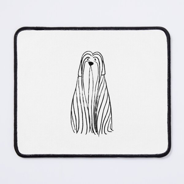 Item preview, Cute Hairy Dog Line Art Illustration - Minimalist and Adorable Pet Design designed and sold by yalih.