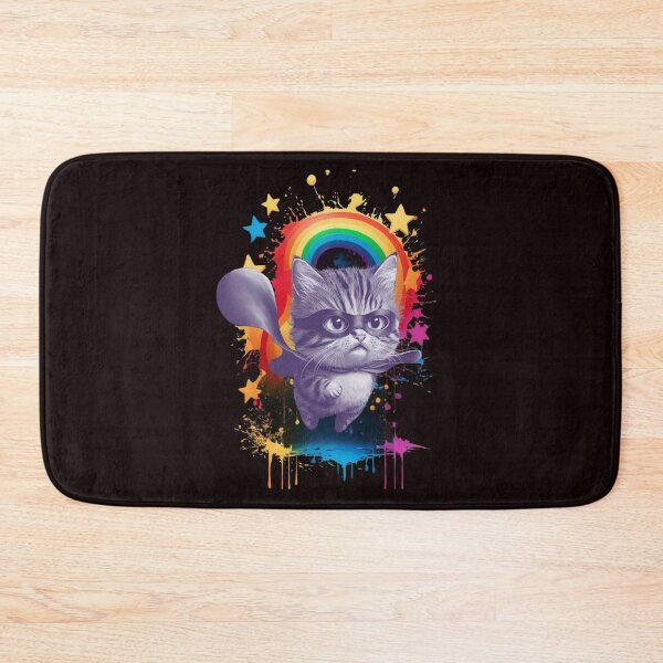 Item preview, cat super hero rainbow designed and sold by Paulina Szymoniak.