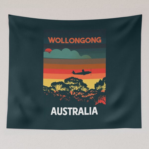 Item preview, A Vintage Travel Art of Wollongong - Australia designed and sold by GoodOldVintage.