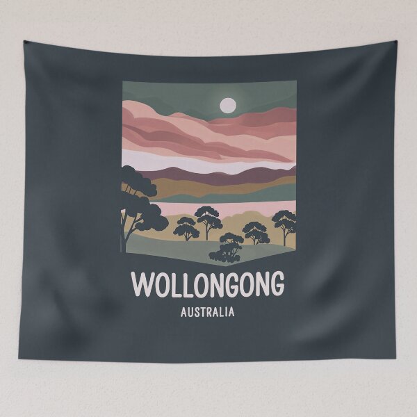 Item preview, A Vintage Travel Art of Wollongong - Australia designed and sold by GoodOldVintage.