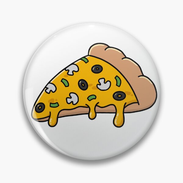Item preview, Delicious vegetarian pizza slice designed and sold by ArtCasualty.