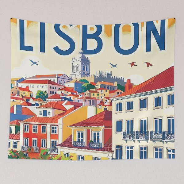 Item preview, Lisbon Print Lisbon Art  designed and sold by nomiraclehere.