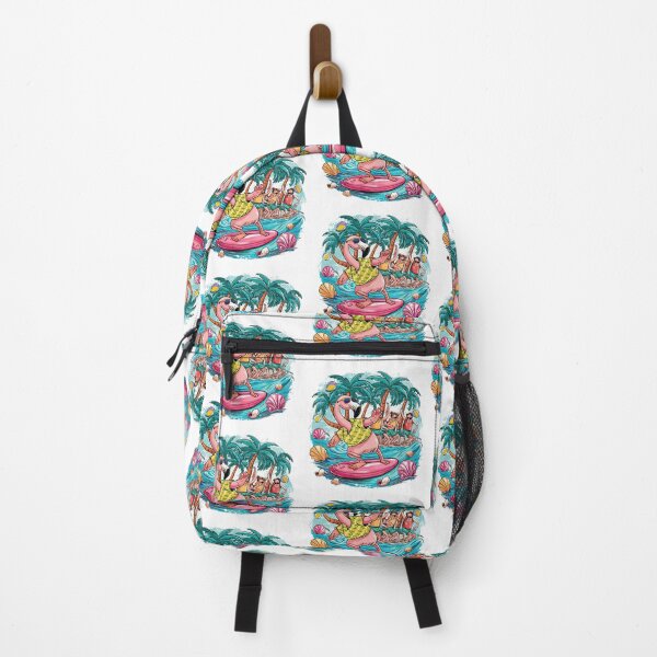 Item preview, Summer vibes design chill out flamingo white designed and sold by Newhyperion.