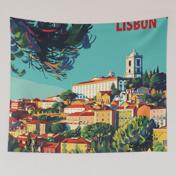 Item preview, Lisbon Print Lisbon Art  designed and sold by nomiraclehere.