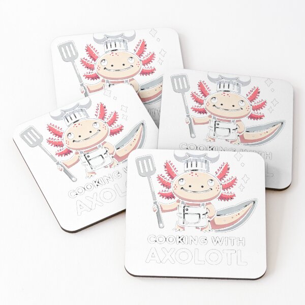 Item preview, Adorable Axolotl Chef Cooking with Axolotl designed and sold by smc1059.
