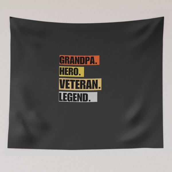 Item preview, Dad hero veteran legend design for men Grandpa veteran  designed and sold by Soufyan06.