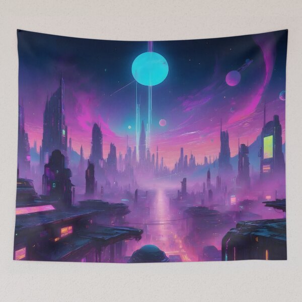 Item preview, Cyberpunk City Skyline designed and sold by papi1998.