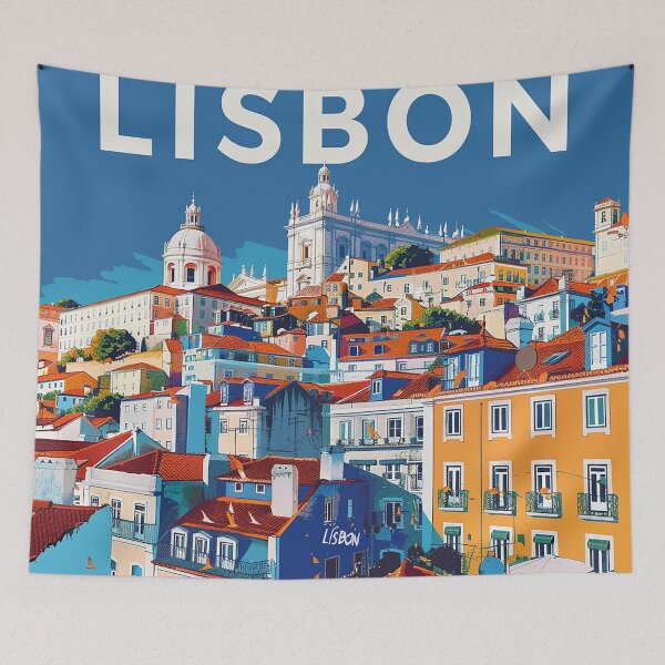 Item preview, Lisbon Print Lisbon Art  designed and sold by nomiraclehere.