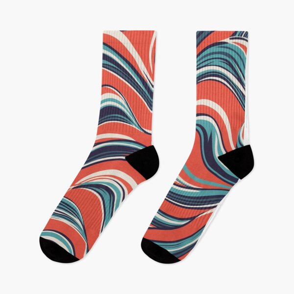 Item preview, "Vibrant Moving Waves: Dynamic Abstract Pattern Design" designed and sold by merve02shop.