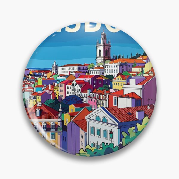 Item preview, Lisbon Print Lisbon Art  designed and sold by nomiraclehere.