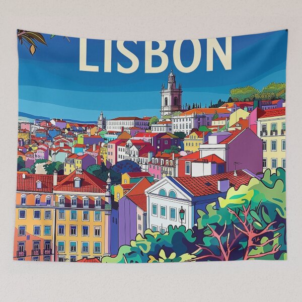Item preview, Lisbon Print Lisbon Art  designed and sold by nomiraclehere.