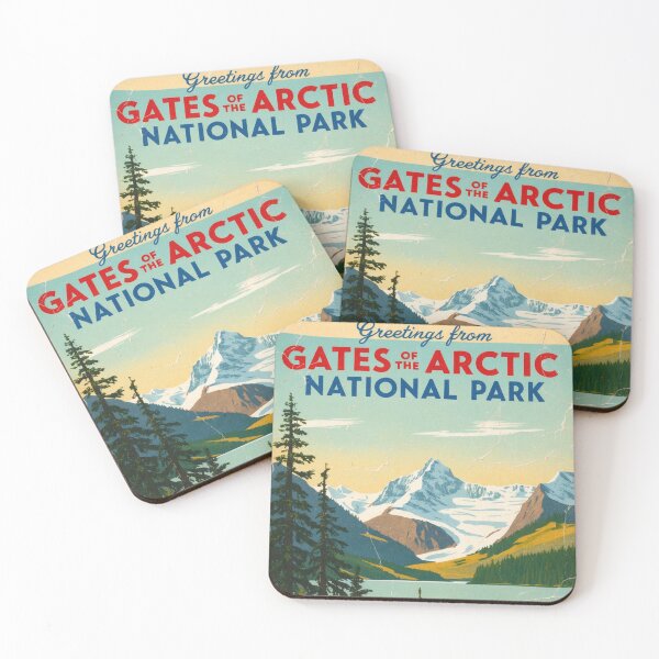 Item preview, Gates of the Arctic National Park Postcard Vintage Retro Travel Vintage designed and sold by TravelPostcardGems.