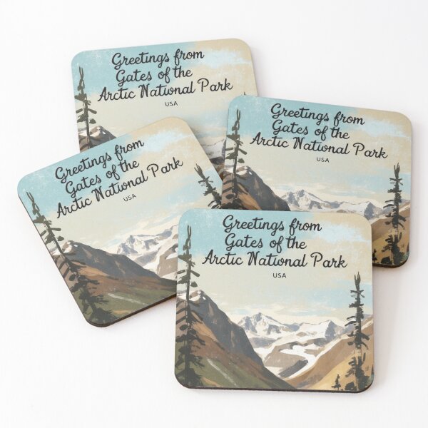 Item preview, Gates of the Arctic National Park Postcard Vintage Retro Travel Vintage designed and sold by TravelPostcardGems.