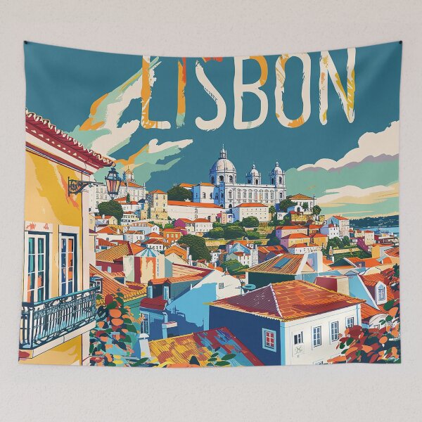 Item preview, Lisbon Print Lisbon Art  designed and sold by nomiraclehere.