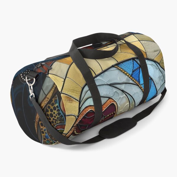 Item preview, Virgin Mary in Blue and White Patterned Robe - Stained Glass Art designed and sold by mebraart.