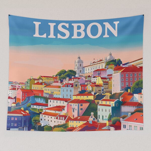 Item preview, Lisbon Print Lisbon Art  designed and sold by nomiraclehere.