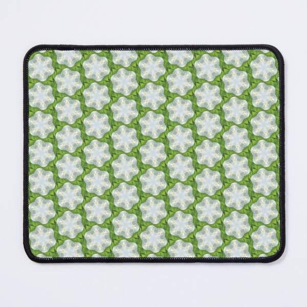 Item preview, "Wet White Wild Rose" Mandala Green - by ID AD Art designed and sold by IdAdArt-gzapf.