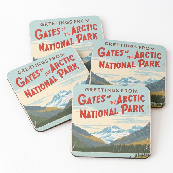 Item preview, Gates of the Arctic National Park Postcard Vintage Retro Travel Vintage designed and sold by TravelPostcardGems.