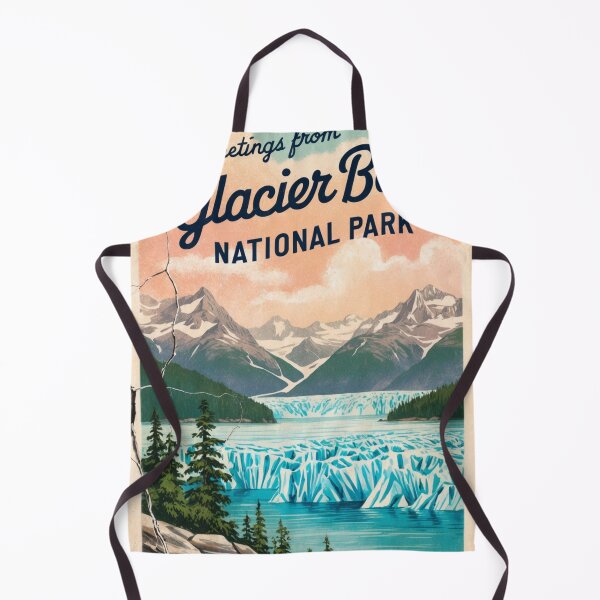 Item preview, Glacier Bay National Park Postcard Vintage Retro Travel Vintage designed and sold by TravelPostcardGems.