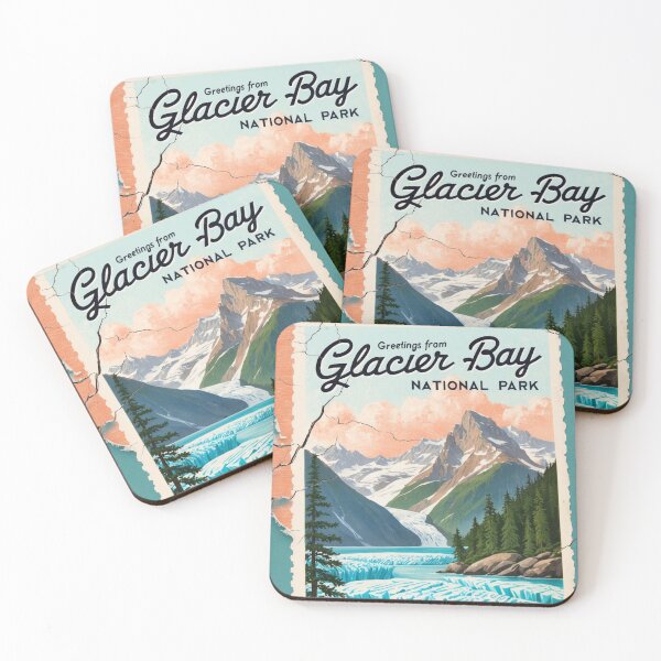 Item preview, Glacier Bay National Park Postcard Vintage Retro Travel Vintage designed and sold by TravelPostcardGems.