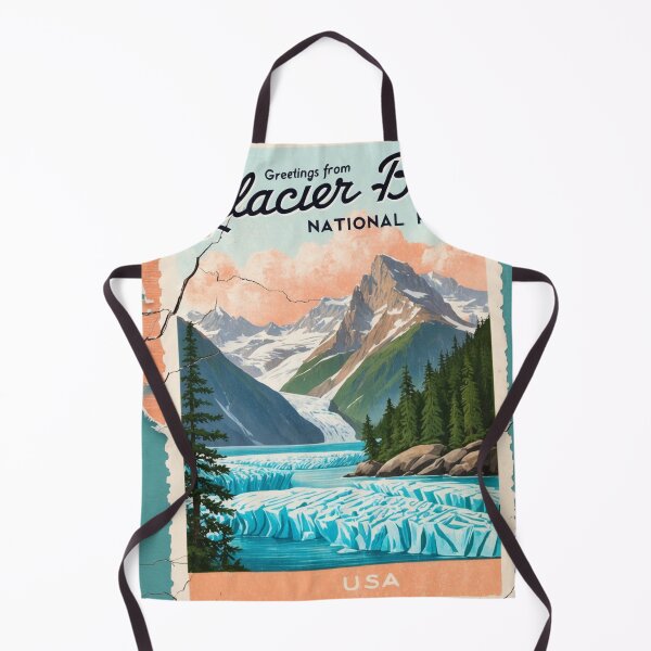 Item preview, Glacier Bay National Park Postcard Vintage Retro Travel Vintage designed and sold by TravelPostcardGems.