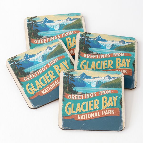 Item preview, Glacier Bay National Park Postcard Vintage Retro Travel Vintage designed and sold by TravelPostcardGems.