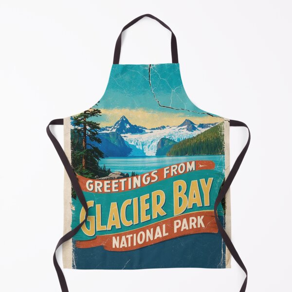 Item preview, Glacier Bay National Park Postcard Vintage Retro Travel Vintage designed and sold by TravelPostcardGems.