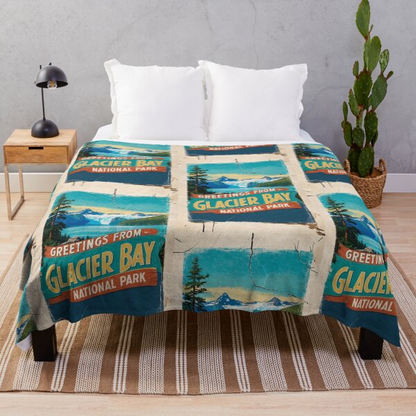 Item preview, Glacier Bay National Park Postcard Vintage Retro Travel Vintage designed and sold by TravelPostcardGems.