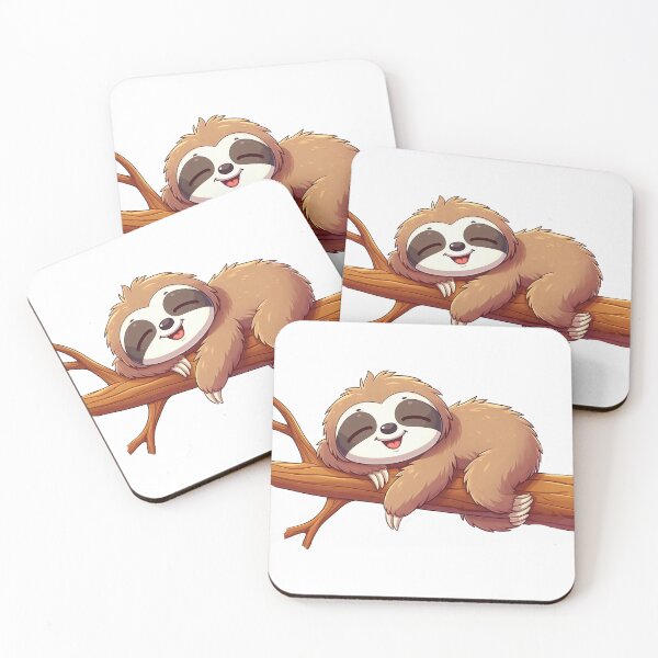 Item preview, Cute sleepy sloth designed and sold by istoriadesign.